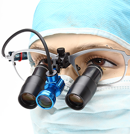 Xenosys XD Dental Headlight Mounted on Loupes